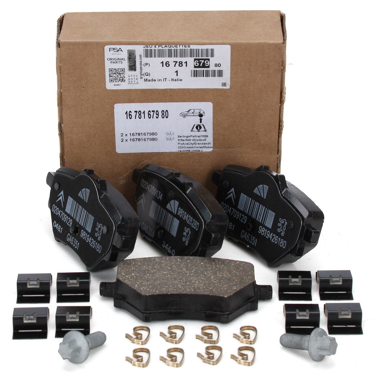 Peugeot 508 Arka Fren Balata Takımı 268mm Orijinal | PSA 1693587280