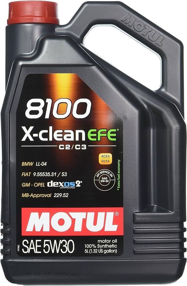 MOTUL 8100 X-Clean EFE 5W30 Dexos2 Partiküllü Motor Yağı 5LT