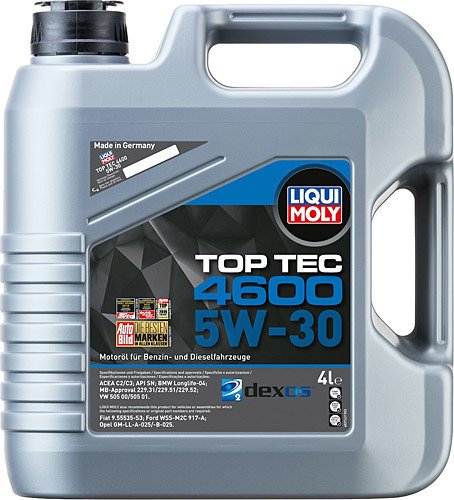 Liqui Moly Top Tec 4600 5W-30 Dexos2 4 Litre Motor Yağı 2025 Üretim Yılı