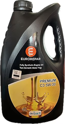 Eurorepar 5W-30 C3 Motor Yağı 4 Litre Tam Sentetik | EUROREPAR 1680357580
