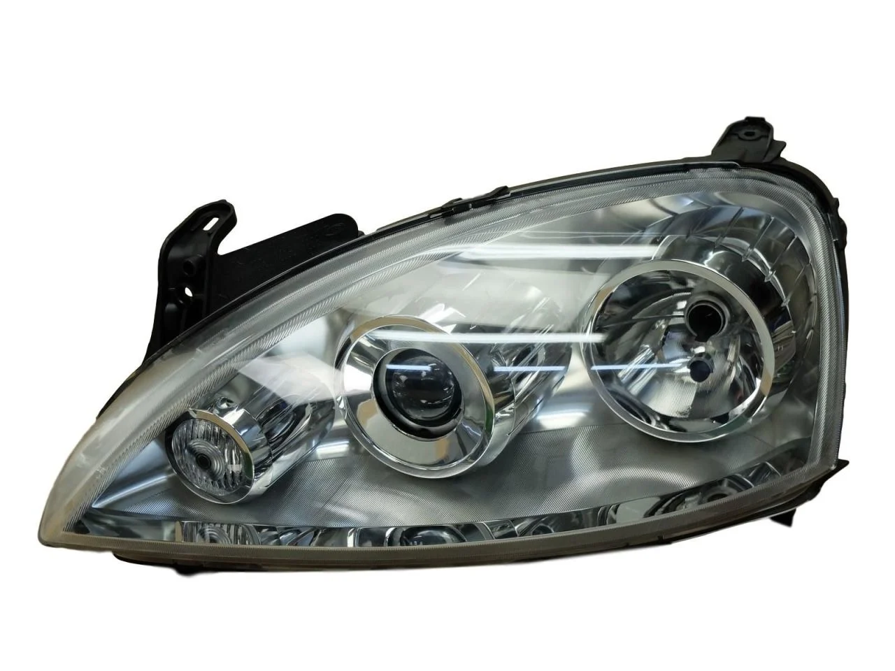 Opel Corsa C Sol Far (Şöför Tarafı) Mercekli | DEPO 442-1136L-LD-EM