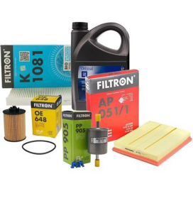 Opel Corsa C 1.4 (Z14XE) Benzinli Motor Filtron Bakım Seti GM 10W40 4 LT Yağlı