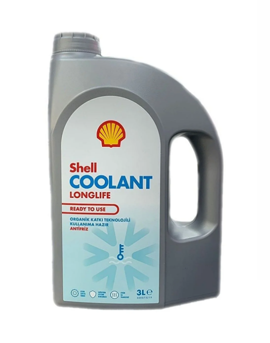 Organik 3 Litre Kırmızı Antifiriz -37 Derece Shell Marka