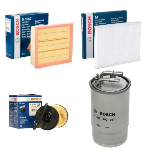 Opel Corsa D 2007 - 2009 Model Arası Euro4 1.3 Dizel Bakım Seti Bosch Marka (Çıkıntılı Tip Yağ Filtresi)