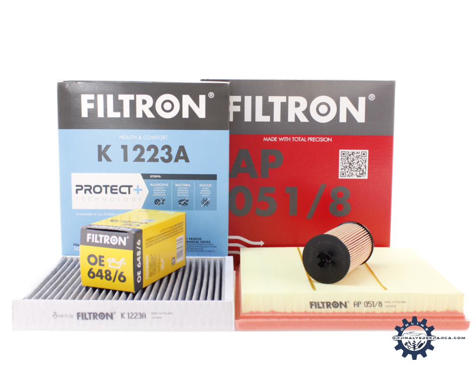 Chevrolet Cruze 1.6 Benzinli Bakım Filtre Seti Karbonlu Filtron Marka