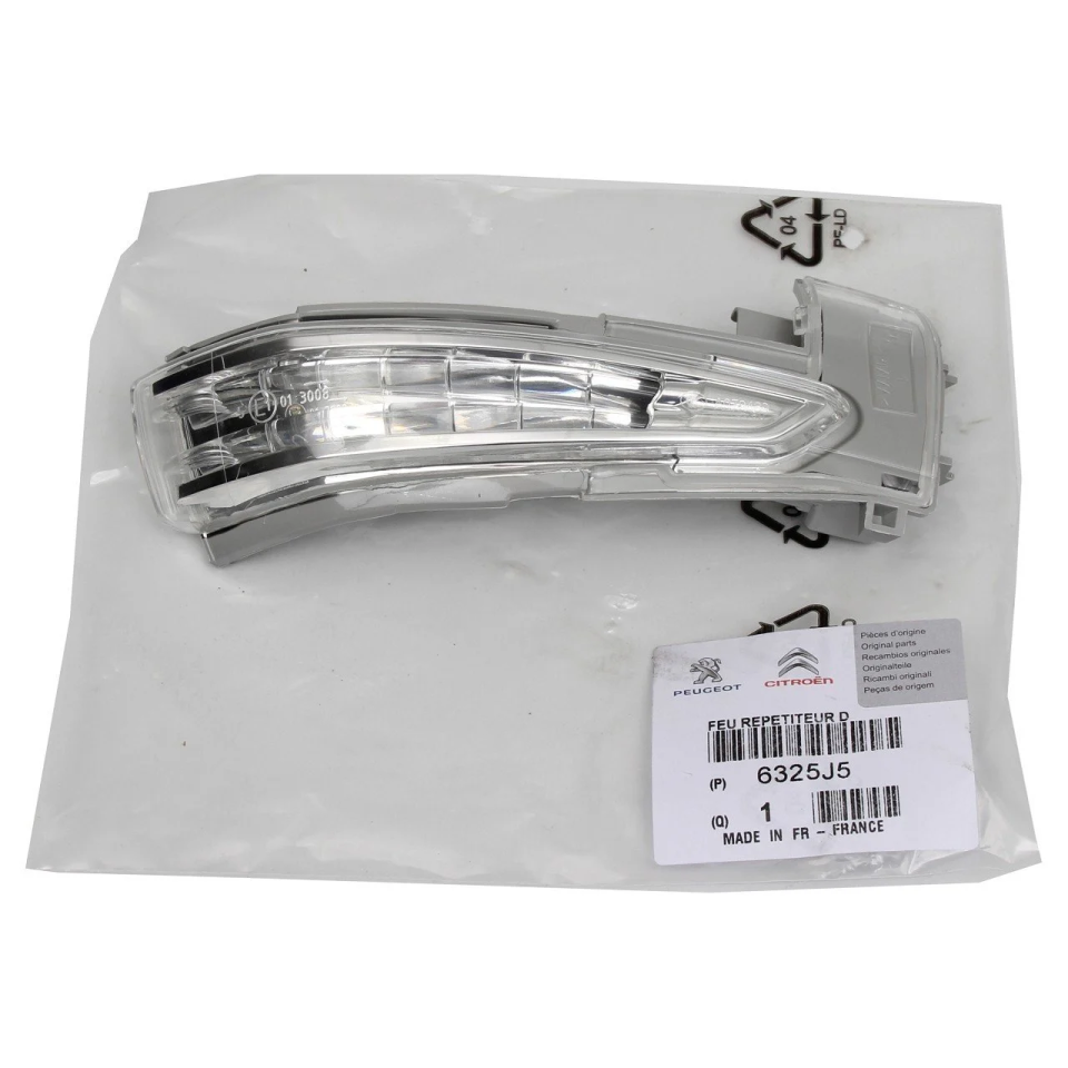 Peugeot 508 2011-2017 Sağ Ayna Sinyali (Yolcu Tarafı) Orijinal | PSA 6325.J5