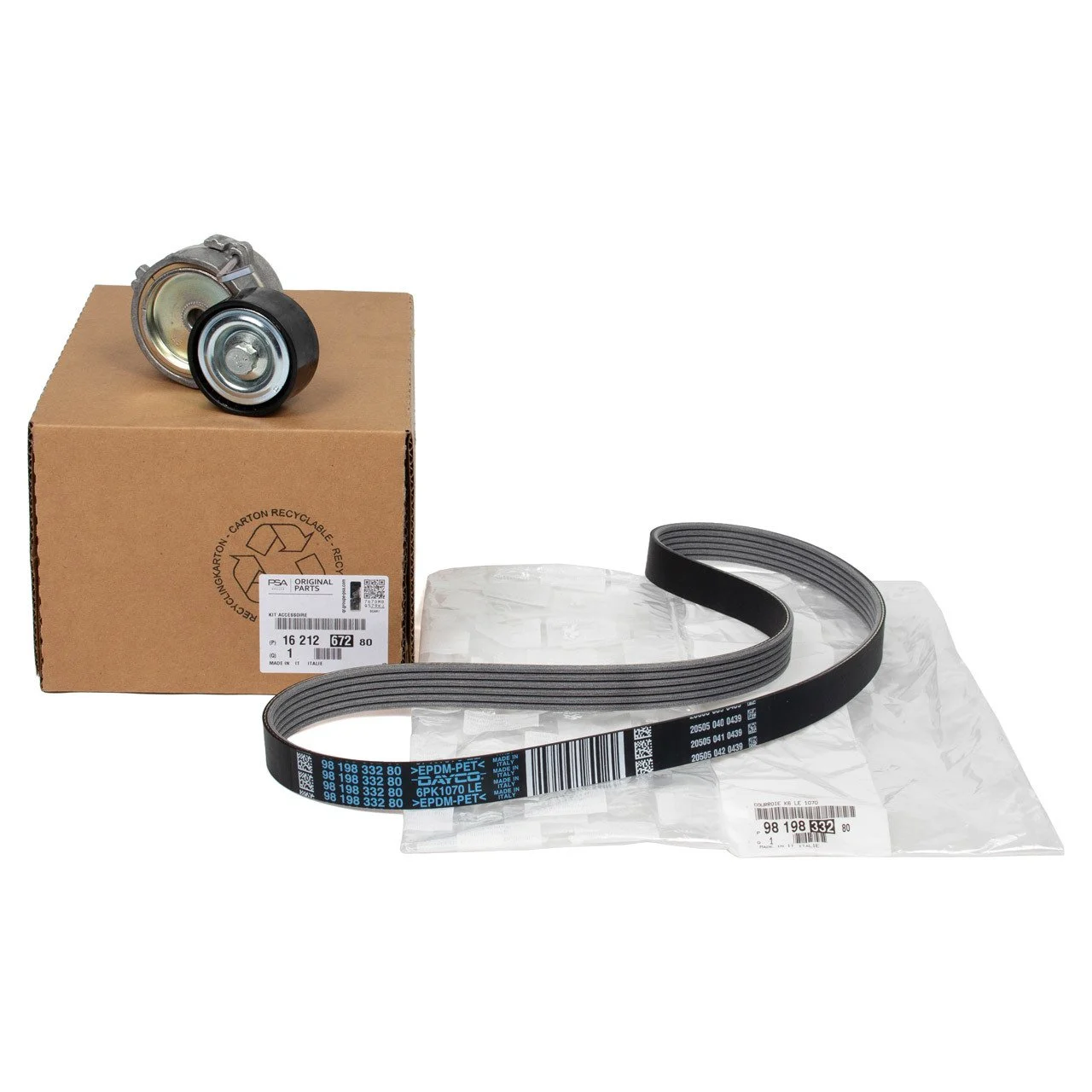 Peugeot 2008 1.2 Benzinli V Kayış Seti Gergi Kütüğü Ve V Kayışı Orijinal | PSA 1621267280