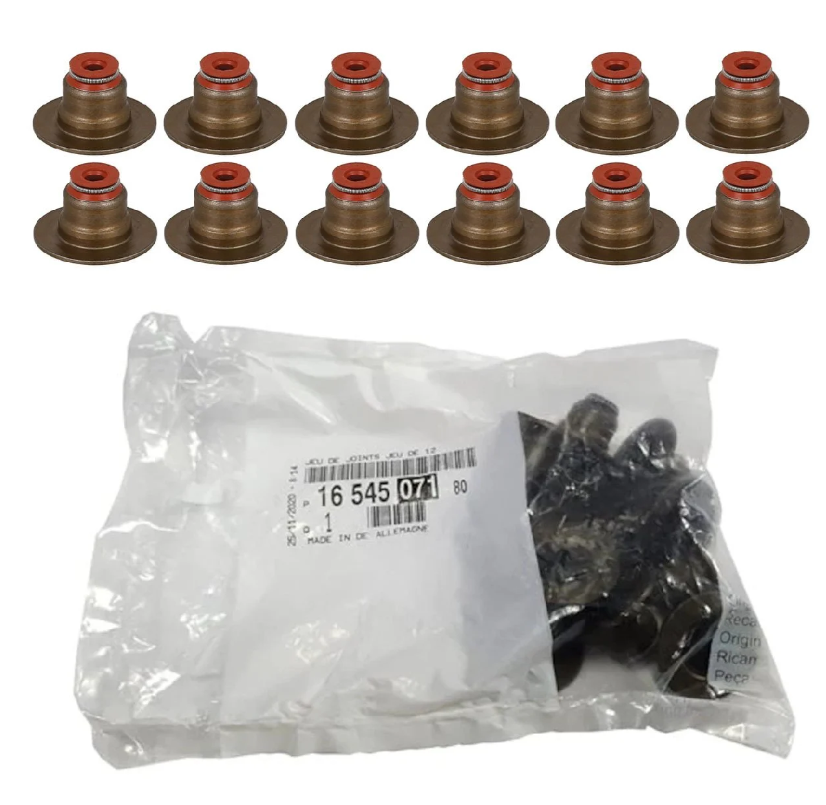 Peugeot 308 1.2 Benzinli Subap Lastiği Takım 12 Adet Orijinal | PSA 1654507180