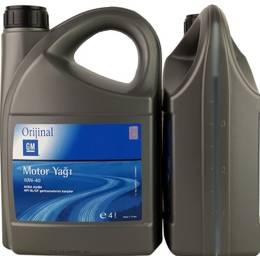 GM 10W40 4 Litre Motor Yağı (ALMAN DOLUMU) Orijinal Gm Marka