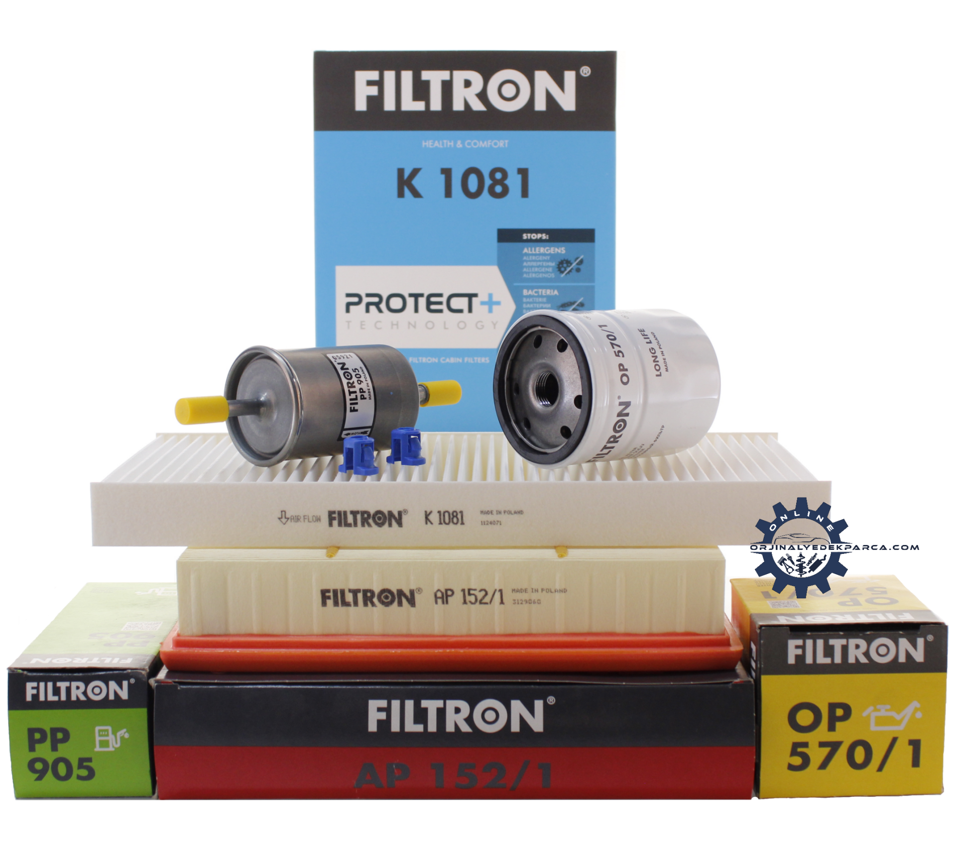 Opel Vectra C Filtron1.6 Benzinli (Z16XE-Z16XEP) Periyodik Bakım Filtre Seti