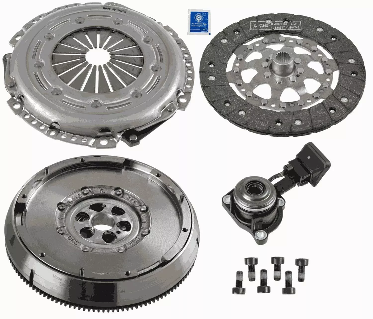 Peugeot 2008 2013-2019 1.6 Hdi Dizel (Yarı Otomatik) Volant Baskı Balata Bilya Debriyaj Seti Orijinal | PSA 1628941180